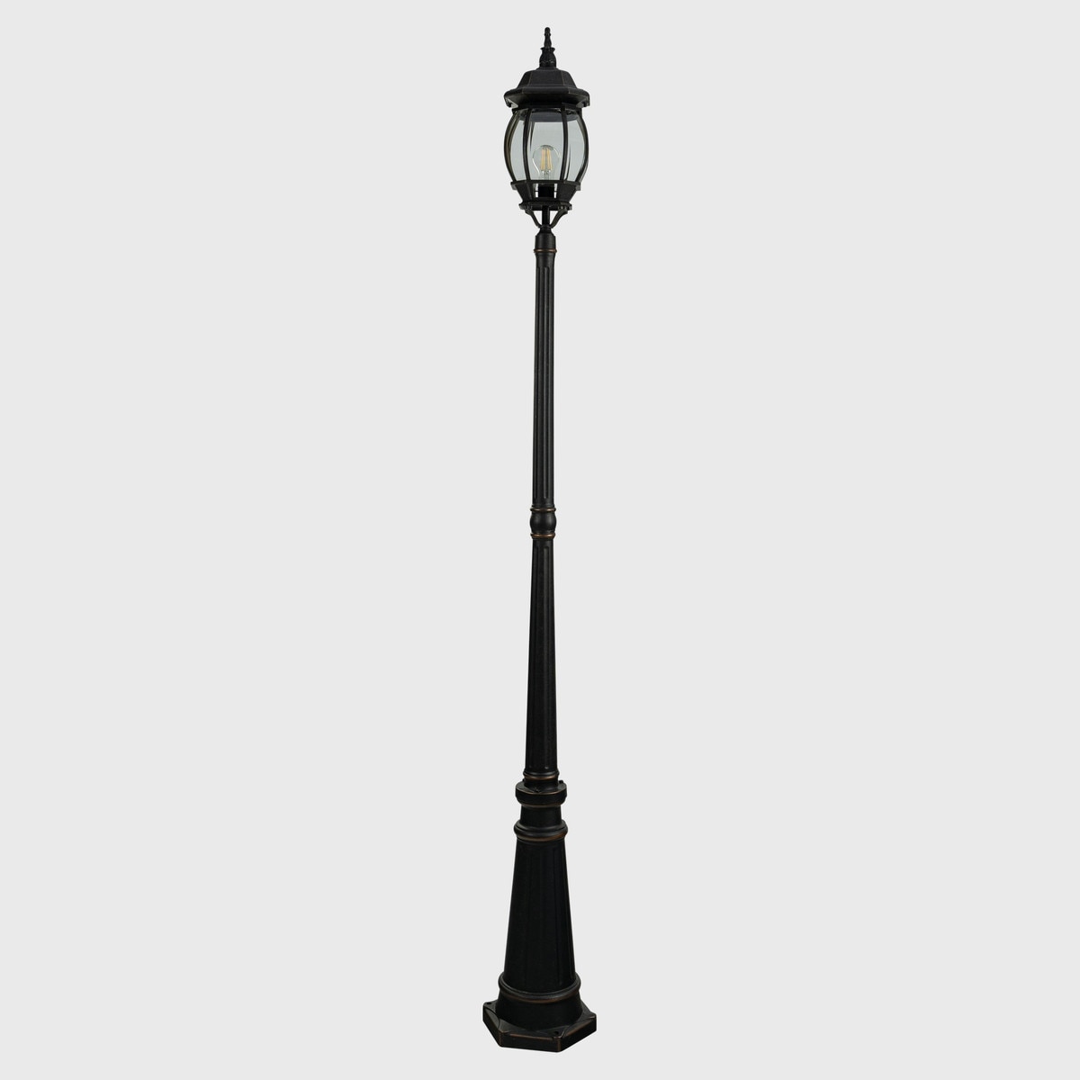 Lighting Insprirations Flinders Medium Ip44 Post Top On 3 Piece Post Antique Black