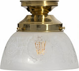 Lighting Insprirations Keon Frost Etch Batten Fix Polished Brass