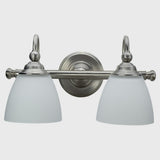 Lighting Insprirations Nova 2 Light Wall Bracket Brushed Nickel
