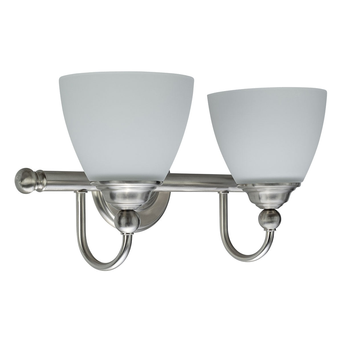 Lighting Insprirations Nova 2 Light Wall Bracket Brushed Nickel