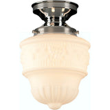 Lighting Insprirations Senator 6" Opal Matte Batten Fix Chrome