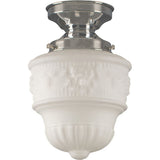 Lighting Insprirations Senator 6" Opal Matte Batten Fix Chrome