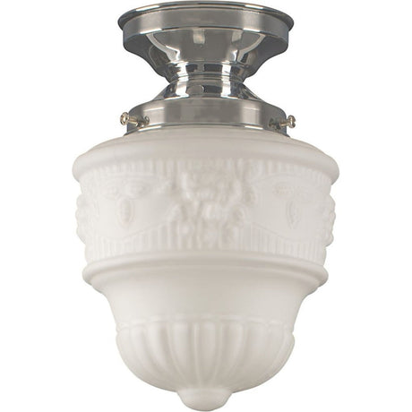 Lighting Insprirations Senator 6" Opal Matte Batten Fix Chrome