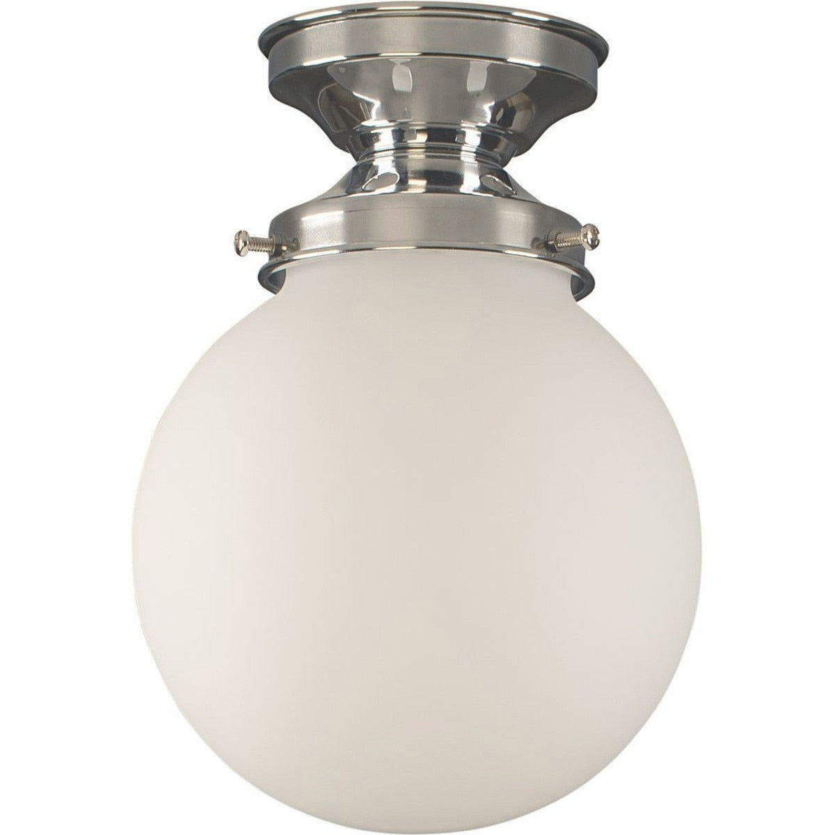 Lighting Insprirations Sphere 6" Opal Matte Batten Fix Chrome