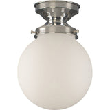 Lighting Insprirations Sphere 6" Opal Matte Batten Fix Chrome
