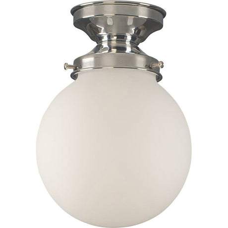 Lighting Insprirations Sphere 6" Opal Matte Batten Fix Chrome