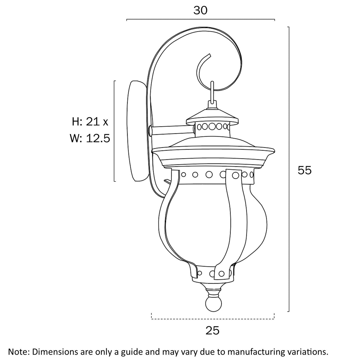 MAMO 25 EXTERIOR WALL BRACKET