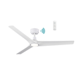White Stylish Martec Cordoba WiFi ceiling fan with energy-saving LED.