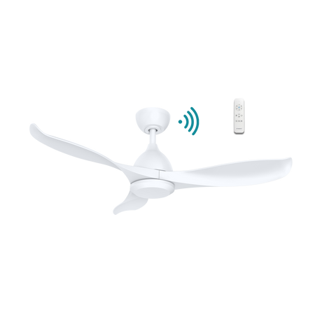 White color Martec Scorpion DC motor ceiling fan for energy-efficient cooling