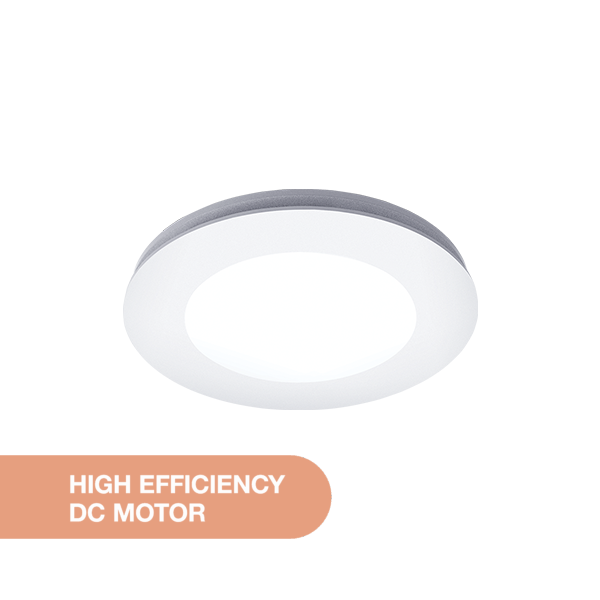 Martec Comet DC Round 240mm / 295mm Exhaust Fan White with 18W Tricolour LED Light
