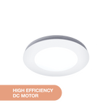 Martec Comet DC Round 240mm / 295mm Exhaust Fan White with 18W Tricolour LED Light