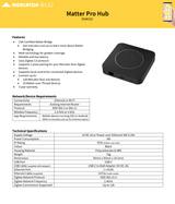 MERCATOR iKUU Matter Pro Hub SGW103 with features and specifications on a white background