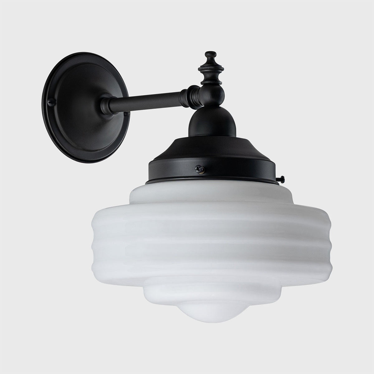 Lighting Insprirations Bentleigh Wall Bracket Patina With Detroit Small Gloss Shade