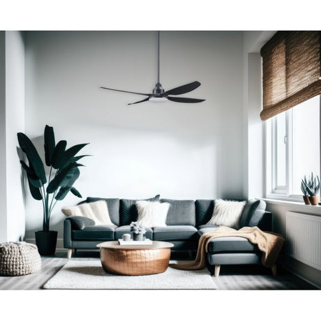 Ventair Alaska 1300mm DC Ceiling Fan With Light ALA1304BL-L