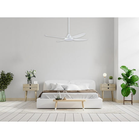 Ventair Alaska 1300mm DC Ceiling Fan With Light ALA1304WH-L