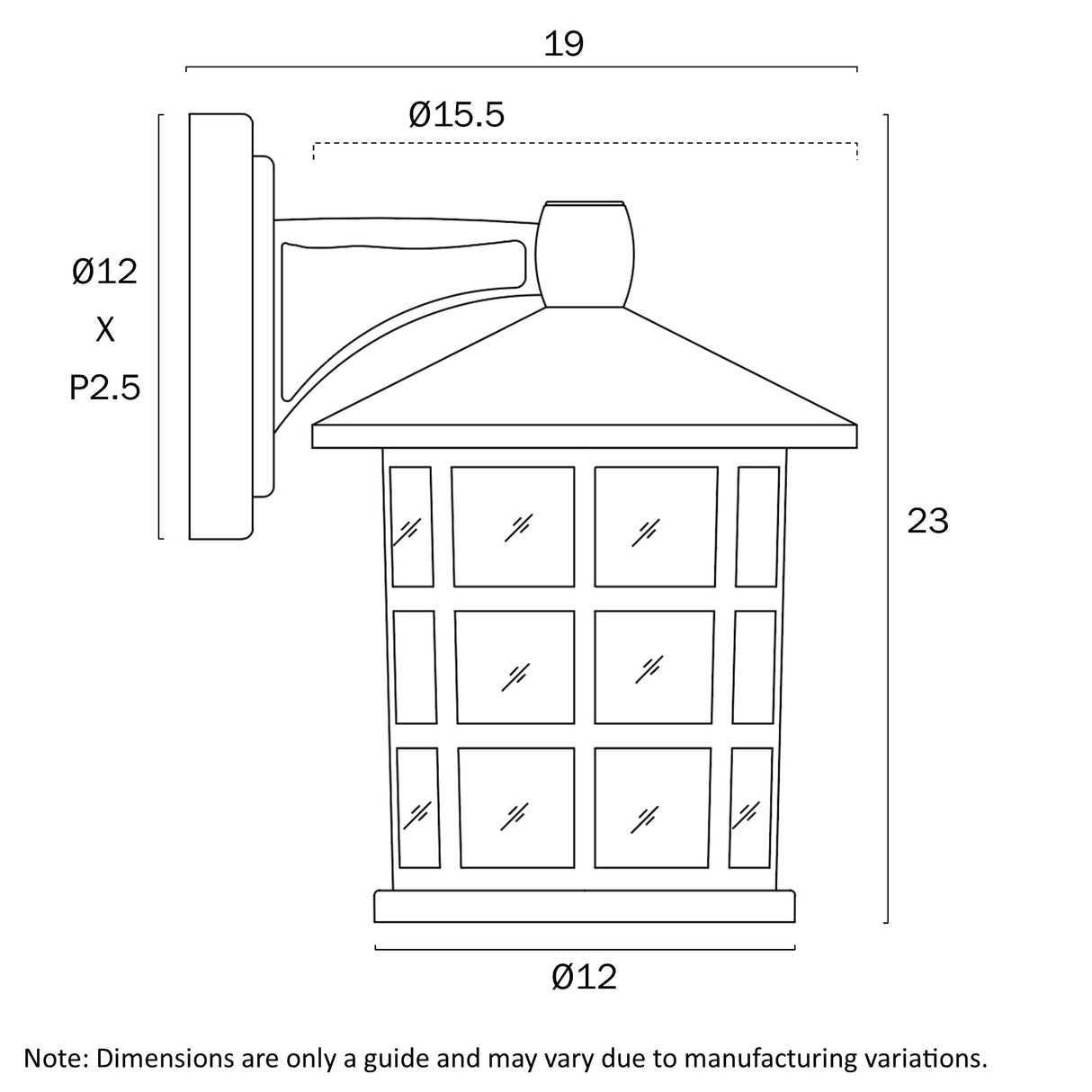 NADIRA EXTERIOR WALL LIGHT