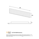 Oriel Rafter.60 Scalloped Wood Tticolour Led Wall Light