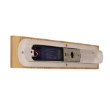 Oriel Rafter.60 Scalloped Wood Tticolour Led Wall Light