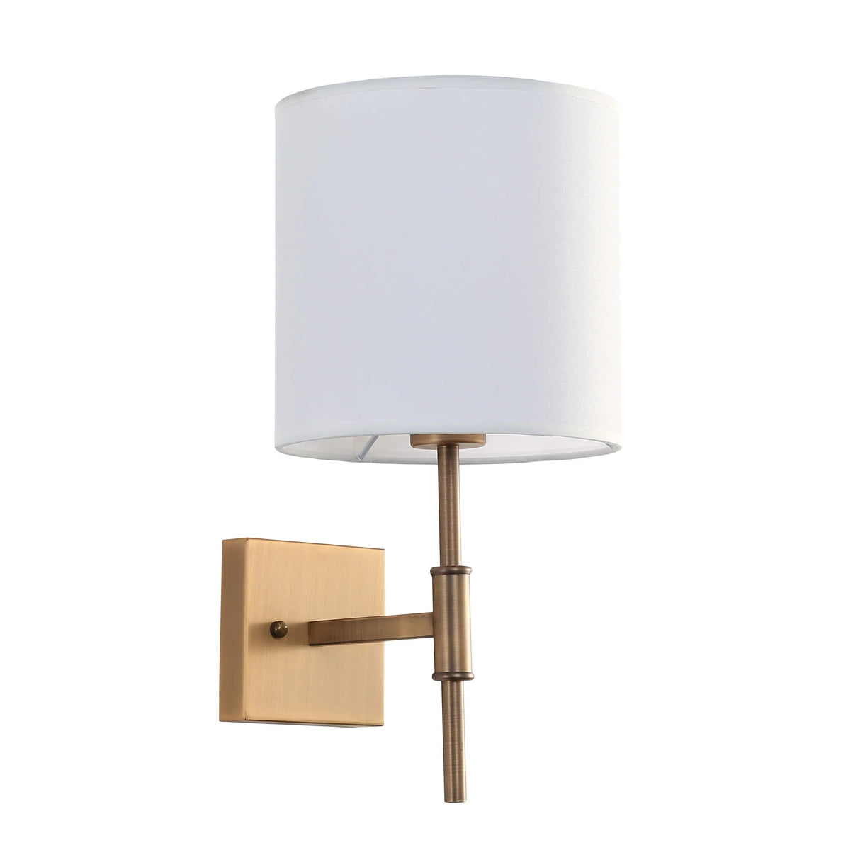 Oriel Bella Bronze Wall Sconce with Fabric Shade