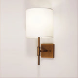 Oriel Bella Bronze Wall Sconce with Fabric Shade