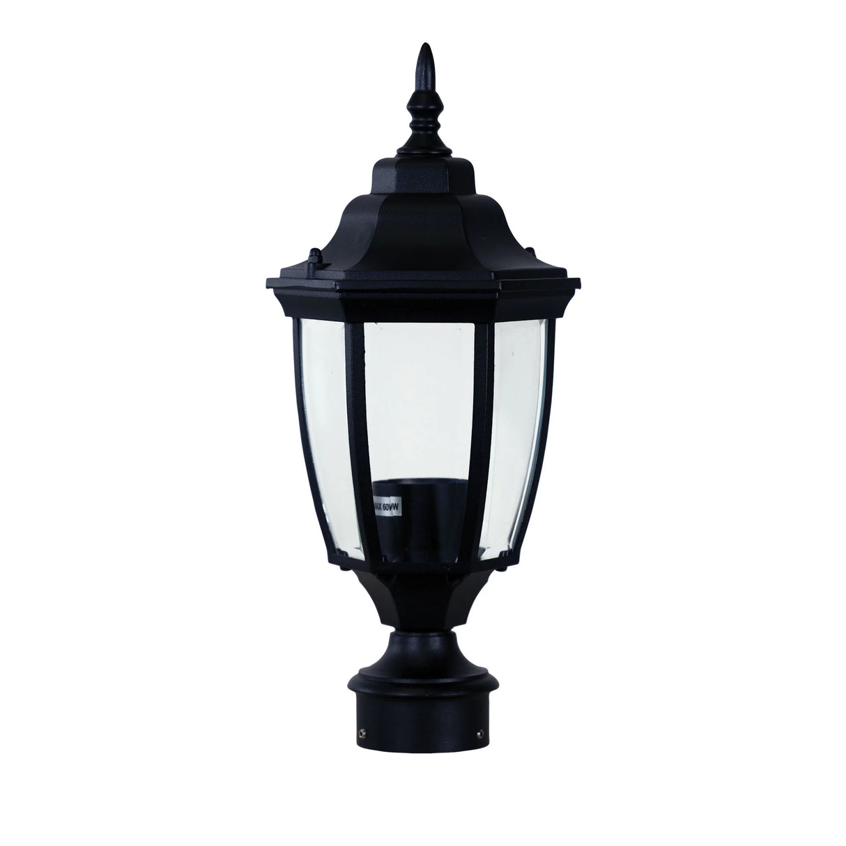 Oriel Highgate Post Top Black Suits 60mm Post