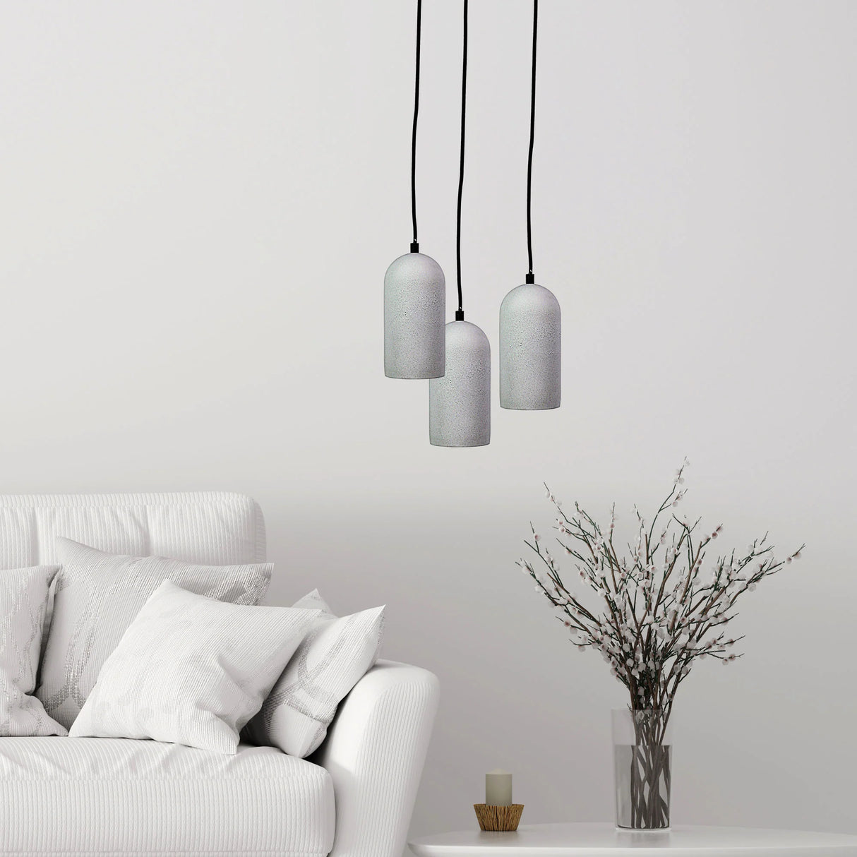 Oriel Lighting Cimo 10 Urban Style Concrete Pendant