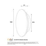 Oriel Lighting DOT.25 Travertine Tri-Colour LED Wall Light