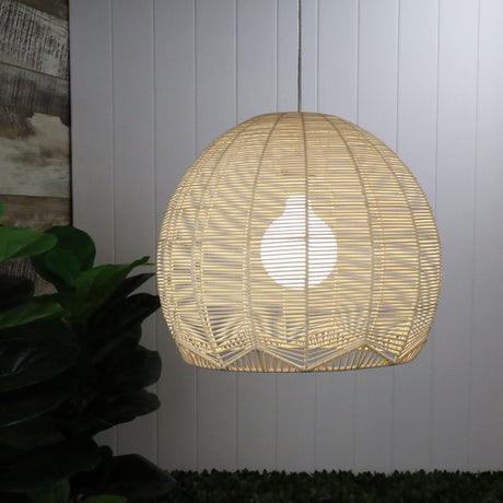 Oriel Lighting Koga 48cm Natural Rattan Pendant