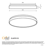 Oriel Lighting Leena 33 Tri-Colour LED Ceiling Light
