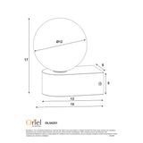 Oriel Minne IP44 Wall Light