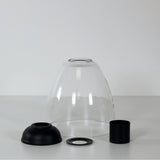 Oriel Warwick DIY Black Clear Glass