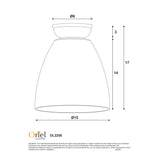 Oriel Warwick DIY Black Clear Glass