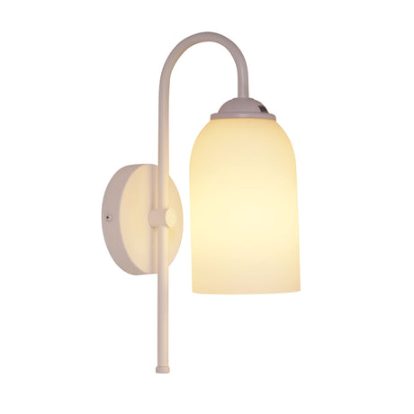 Oriel Arlington Wall White Opal Matt Glass Wall Light