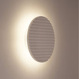 Oriel Dot.20 Scalloped Plaster Tri-Colour LED Wall Light