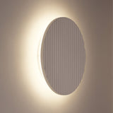 Oriel Dot.25 Scalloped Plaster Tri-Colour LED Wall Light