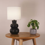 Oriel Holla Black Ceramic Table Lamp