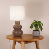 Oriel Holla Taupe Ceramic Table Lamp