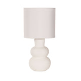 Oriel Holla White Ceramic Table Lamp