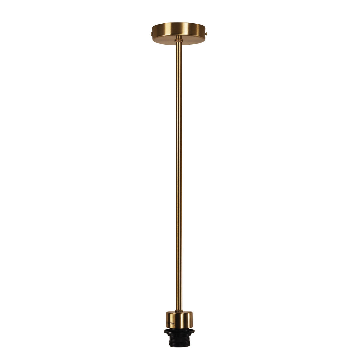 Oriel Parti Rod Satin Brass E27 Single Rod Suspension