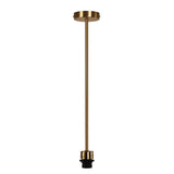 Oriel Parti Rod Satin Brass E27 Single Rod Suspension