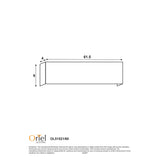 Oriel Rafter.60 Black Tticolour Led Wall Light