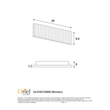 Oriel Rafter.60 Scalloped Wood Tticolour Led Wall Light