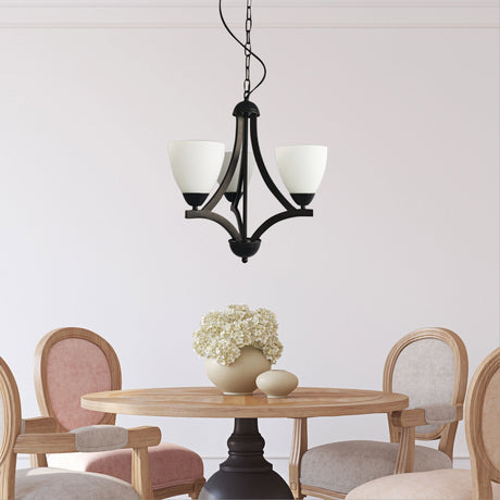 Oriel Roxby 3 Pendant Traditional Metal Chandelier