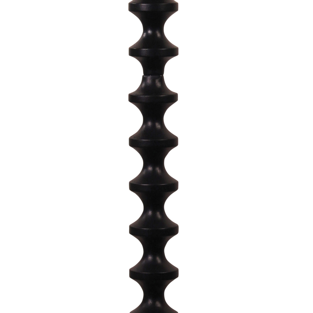 Oriel Spindle Black Floor Lamp with Shade