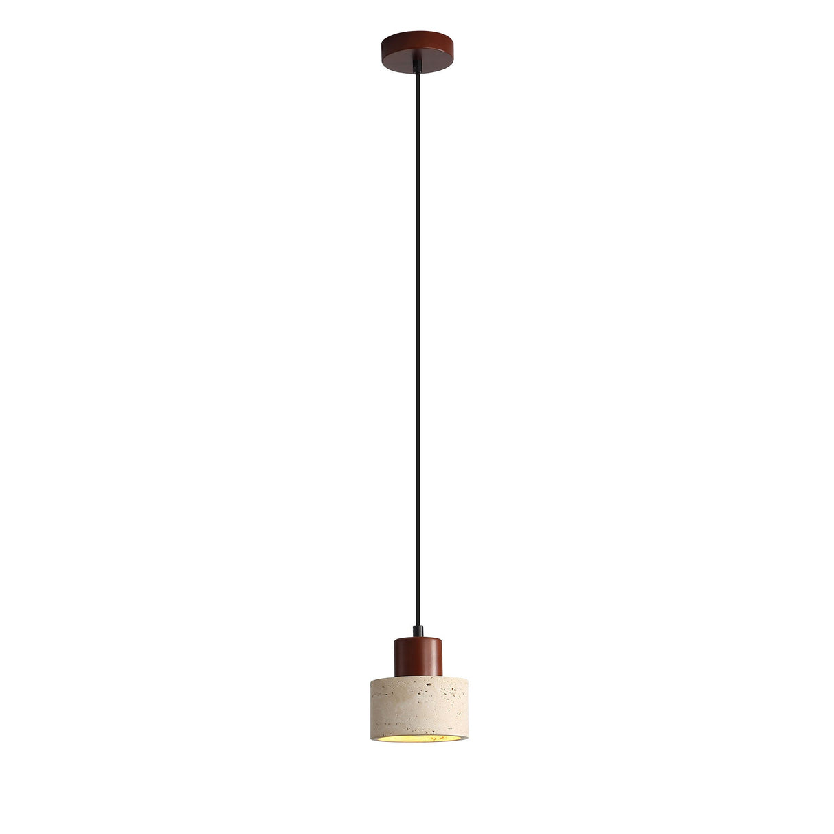 Oriel Tibur.120 Travertine and Wood Pendant