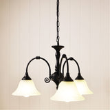 Oriel Woodgate Black Classic 3 light Pendant