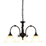 Oriel Woodgate Black Classic 3 light Pendant