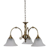 Oriel Woodgate Satin Brass Classic 3 light Pendant