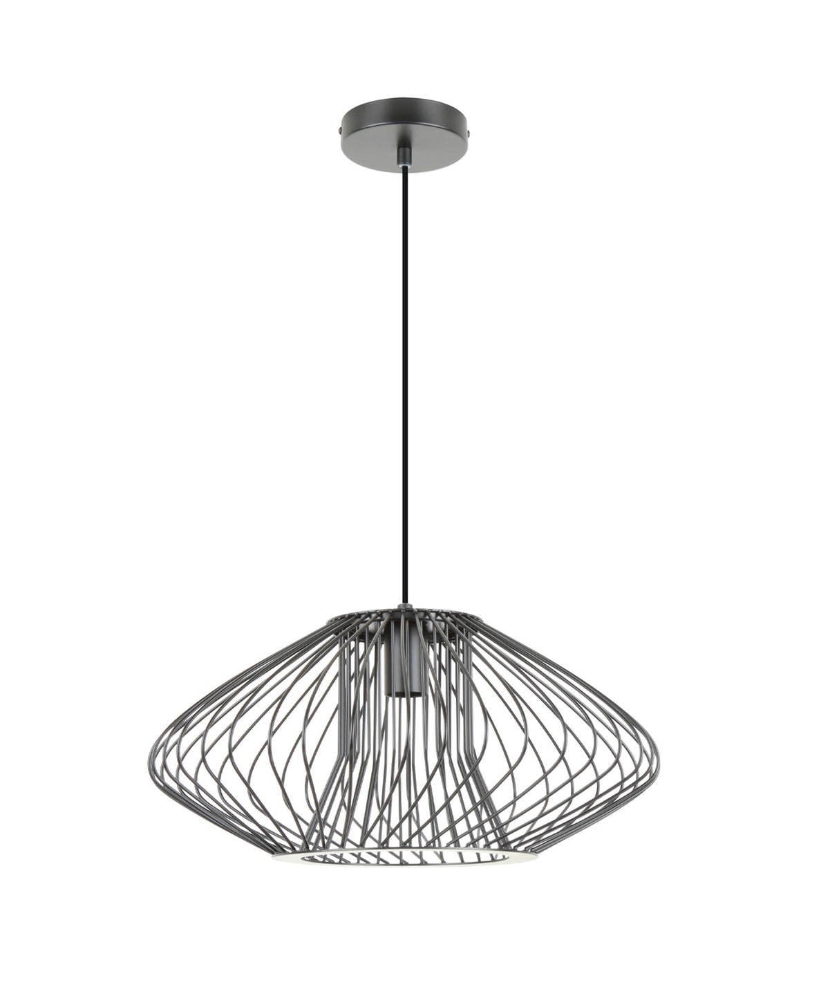 CLA Parrilla Interior Oval Cage Iron Pendant Lights OD440mm