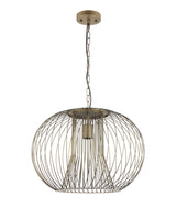 CLA Parrilla Interior Round Cage Iron Pendant Lights